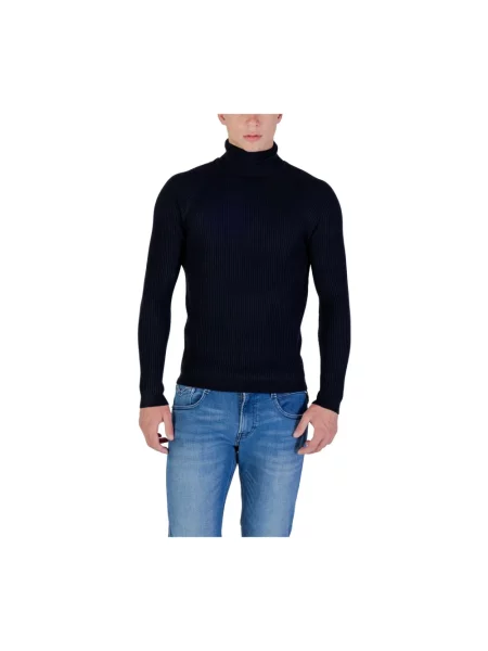 Sweter z golfem Antony Morato do golfa niebieski
