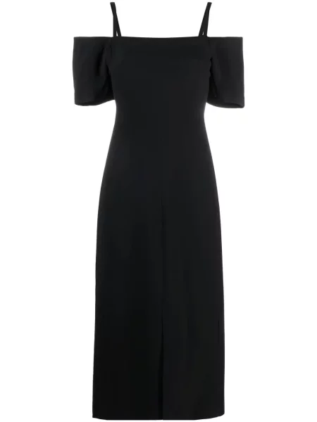 Rochie midi Victoria Beckham până la genunchi de costum negru