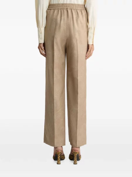 Pantaloni Etro de lână cu model paisley