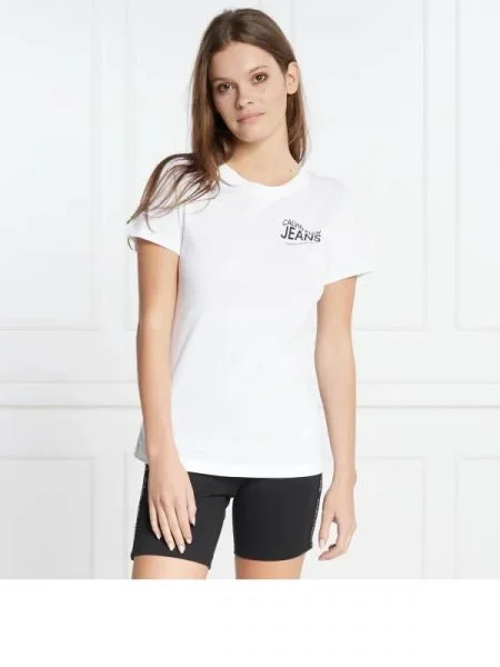 CALVIN KLEIN JEANS Póló MOTION LOGO fehér