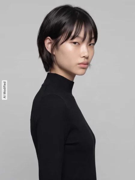 Sukienka z dzianiny z golfem typu mock neck Only czarna