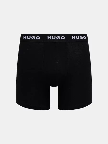 HUGO boxerky s BOXERBR TRIPLET DESIGN černé