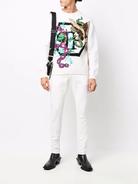 Megztinis Philipp Plein balta