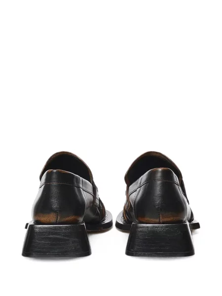 Pantofi loafer Miista cu volane maro