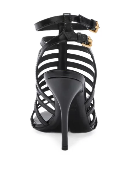 Sandale Moschino cu autograf negru