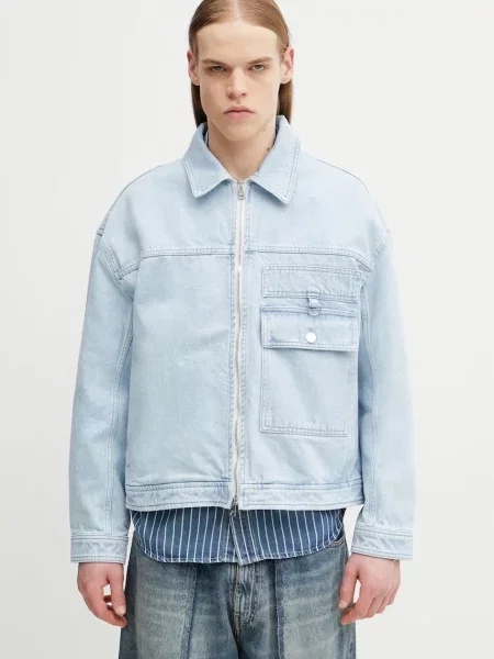 Maison Kitsuné jachetă din denim bărbătească