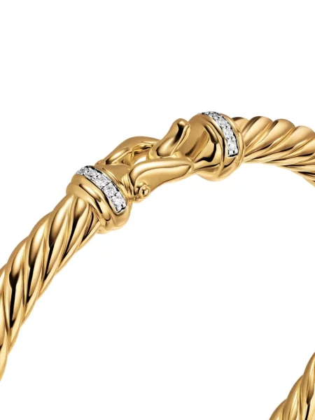 Brăţară David Yurman cu cataramă galben
