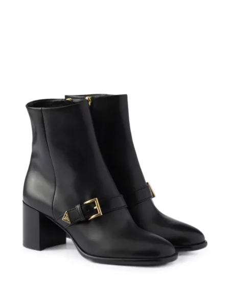 Botine Prada din piele negru