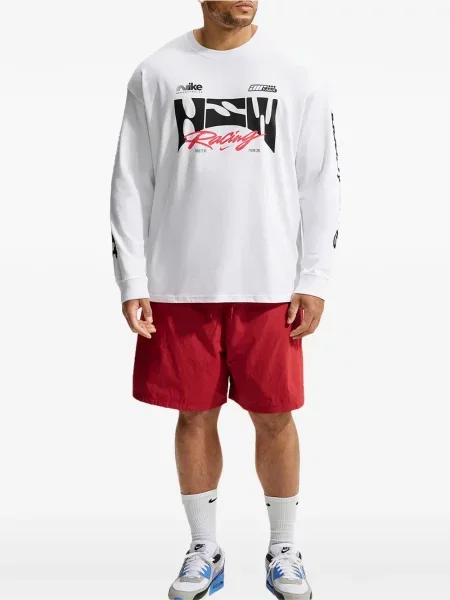 Lung geacă cămașă Nike cu imagine alergare portocaliu