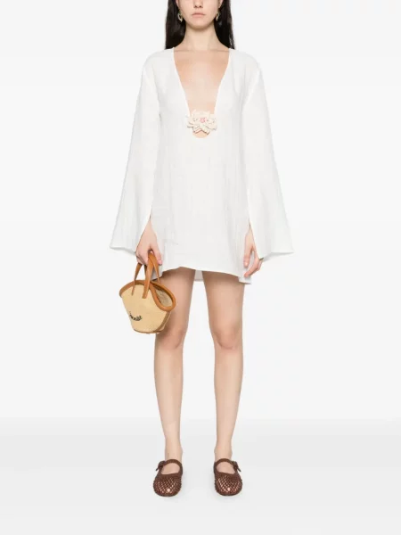 Rochie mini Occleus de costum alb