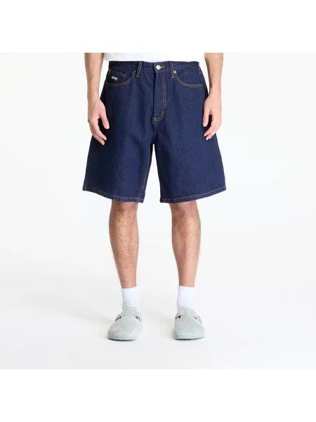 Szorty jeansowe Obey Clothing niebieskie