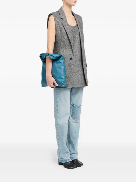 Τσάντα shopper Mm6 Maison Margiela μπλε