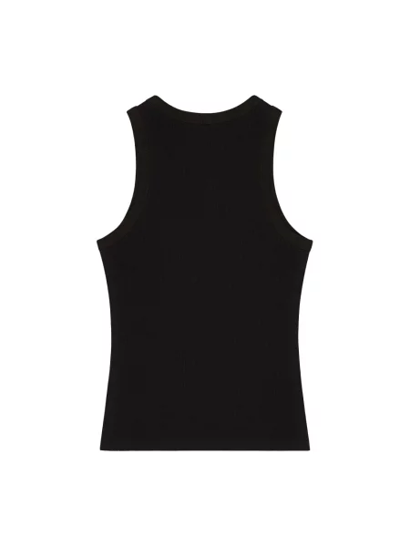 Top Givenchy z nadrukiem na ramiączkach czarny