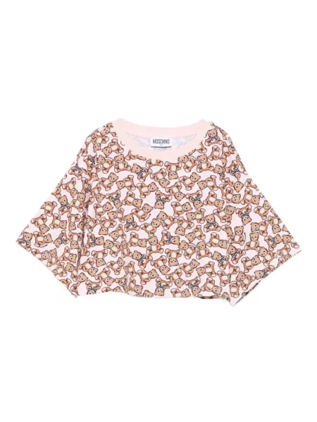 Top dziecięcy Moschino różowy