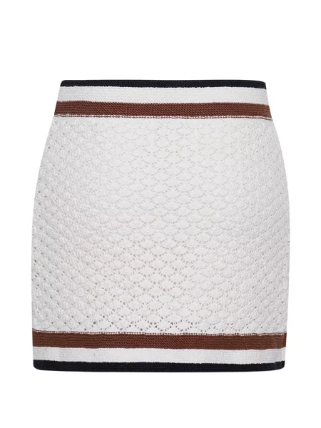 Croșetat fustă Cara Cara alb