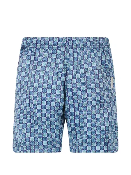 Húzózsinór fürdőruha Peninsula Swimwear nyomtatás kék