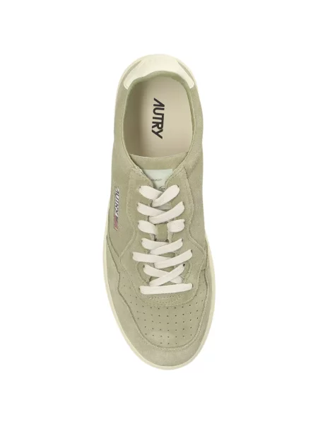 Sneakerși Autry din piele de căprioară verde
