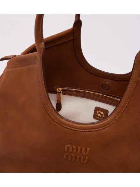 Geantă Miu Miu din piele maro