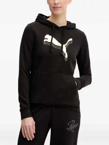 Hanorac cu glugă Puma cu imagine cu cordon negru