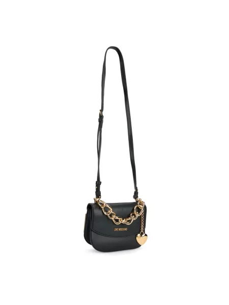 Torebka Love Moschino skórzana czarna