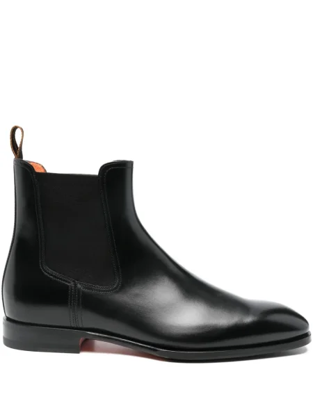 Botine chelsea Santoni din piele negru
