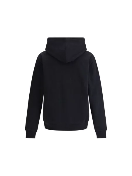 Bluza z kapturem Ami Paris z kapturem z logo czarna