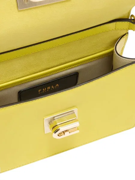 Mini geanta crossbody Furla mini galben