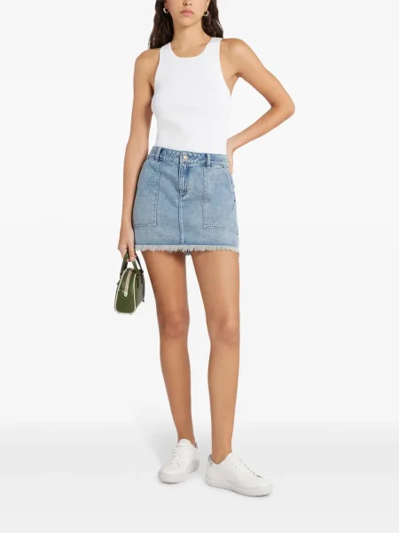 Fustă din denim Michael Kors albastru