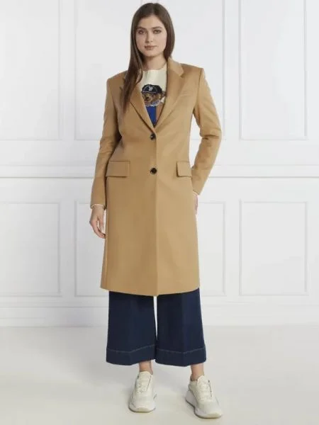 BOSS BLACK De lână palton Catara cu adaos de cașmir negru