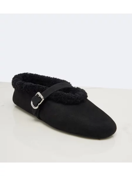 Pantofi cu toc Alaïa din piele de căprioară negru