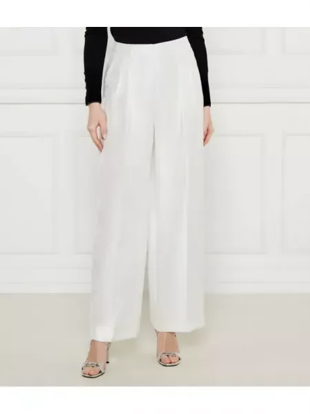 Marc Cain Pantaloni | flare fit | high waist alb