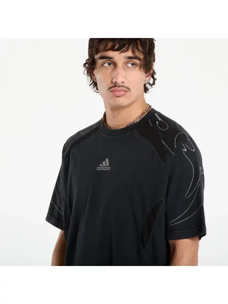Тениска adidas Originals Adilenium Tg Te с принт черно