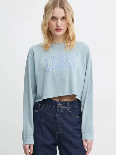 Levi's tričko s dlouhým rukávem modré