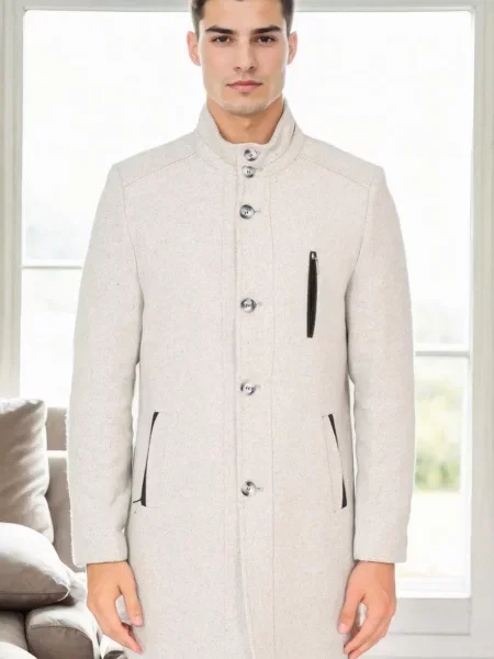 Palton Dewberry cu imagine gri