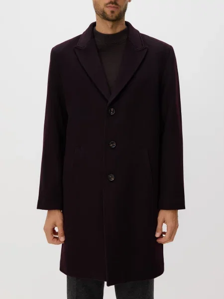 Шерстяное пальто Reserved красное