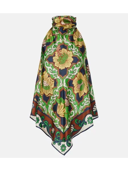 Top Alemais din satin cu imagine