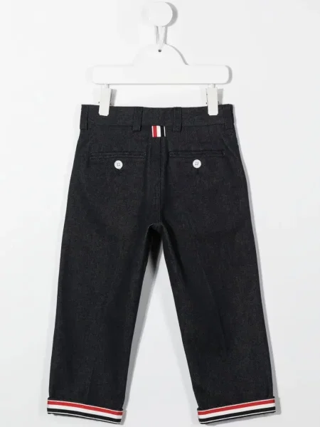 Spodnie dziecięce Thom Browne niebieskie