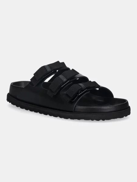 Birkenstock papuci de piele Florida NL negru
