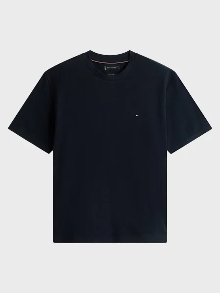 Футболка Tommy Hilfiger з крепу синя
