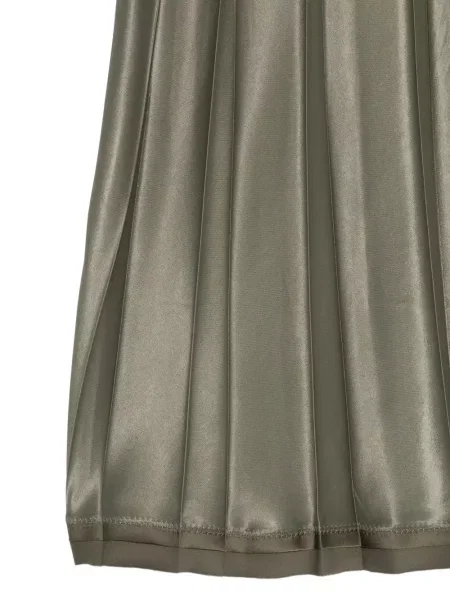 Fustă midi Vince din satin verde
