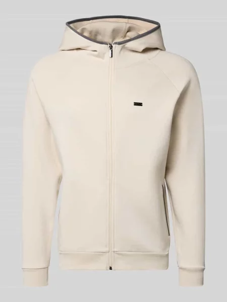 Bluza rozpinana o kroju regular fit z mieszanki bawełny model ‘SENSE’ Boss biała