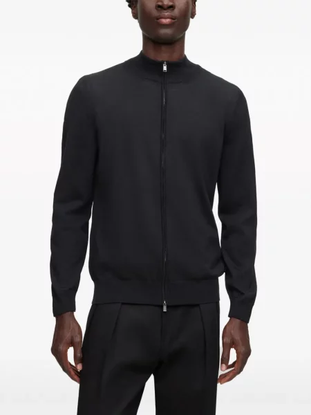 Cardigan Boss de lână negru