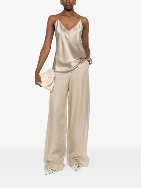 Pantaloni Max Mara cu picior lat