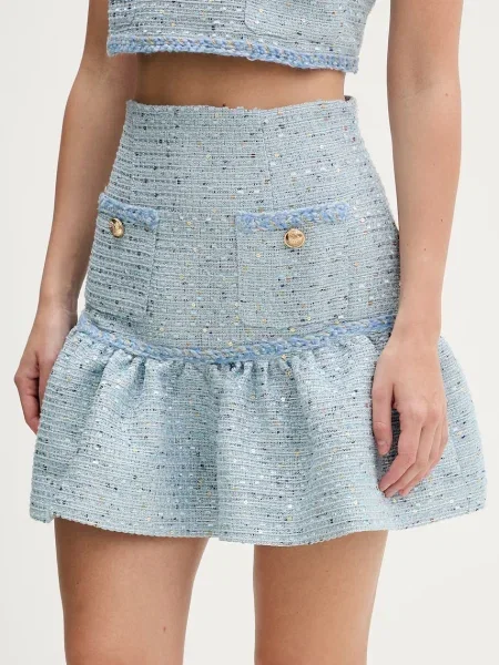 Bardot fustă albastru