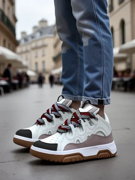 Sneakerși Resti alb
