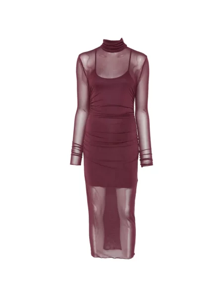 Rochie Aniye By cu volane roșu