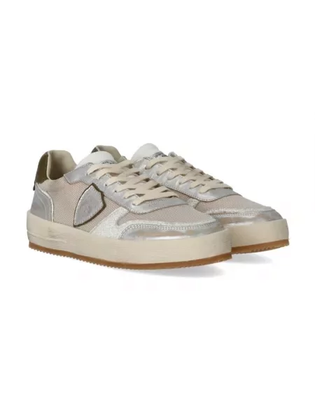 Buty do tenisa Philippe Model skórzane do tenisa beżowe
