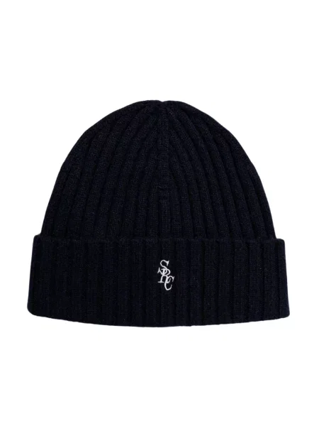 Sporty & Rich czapka wełniana SRC Cashmere niebieska