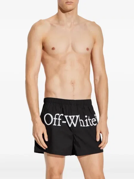 Boxeri Off-white cu imagine alb