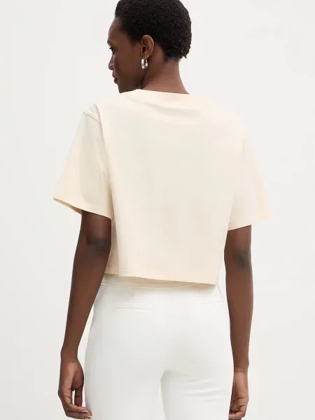Patrizia Pepe Póló | Cropped Fit bézs